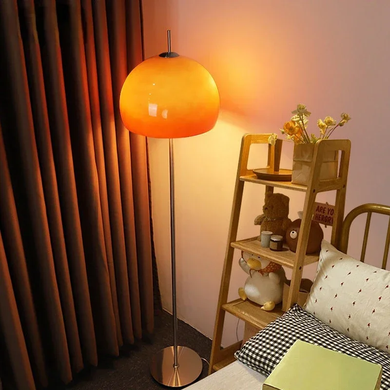 Floor Lamp Arched - Vintage Living Room Bauhaus Glass Floor