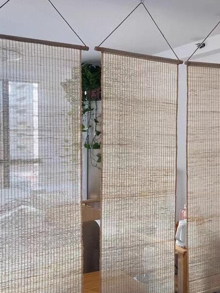 Partition Screen Divider - No-Punching Tea Room Screen Partition Decorative