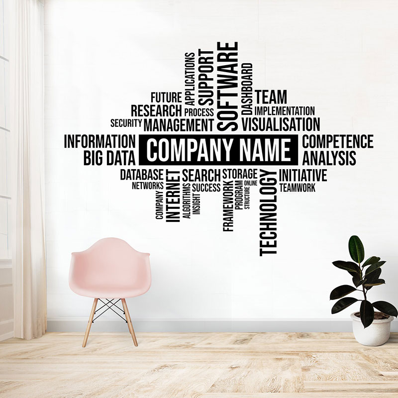 Custom Business Name Wall Deca - огляд і ціна Office Furniture Company