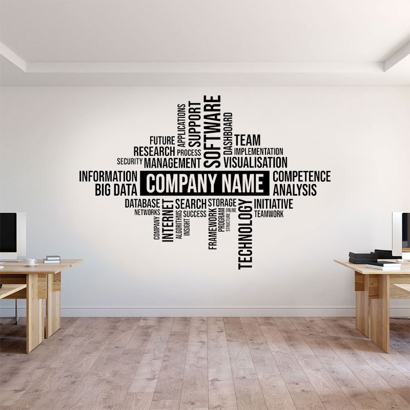 Custom Business Name Wall Deca - огляд і ціна Office Furniture Company