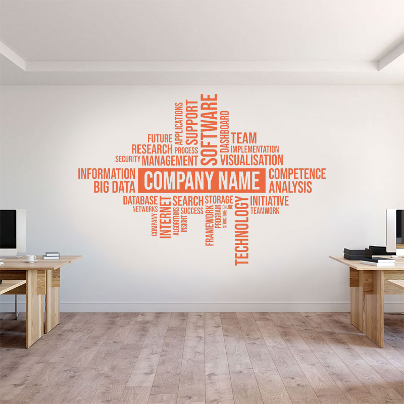Custom Business Name Wall Deca - огляд і ціна Office Furniture Company