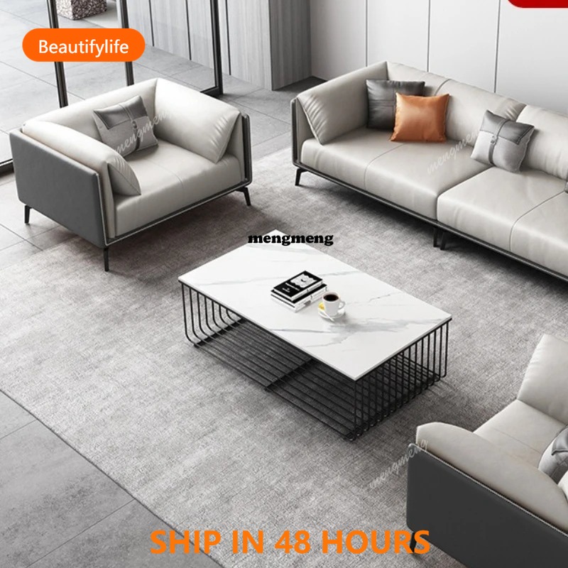 03 Cowhide Business Office Sof - огляд і ціна Office Furniture Luxury