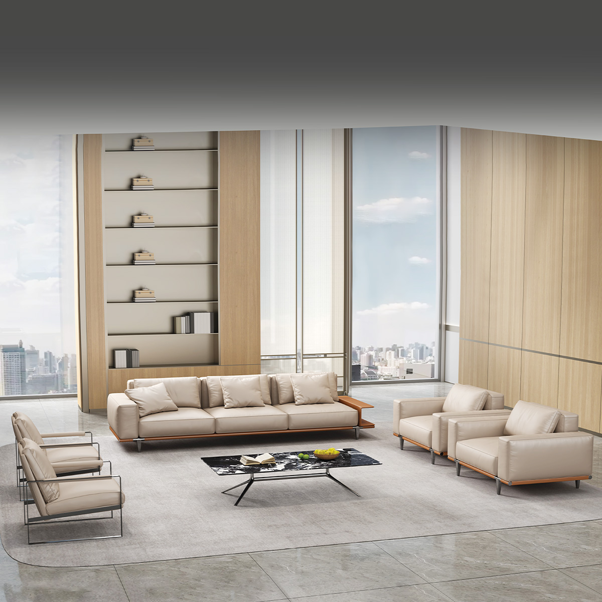 Modern Business Office Sofa Co - огляд і ціна Office Furniture Luxury