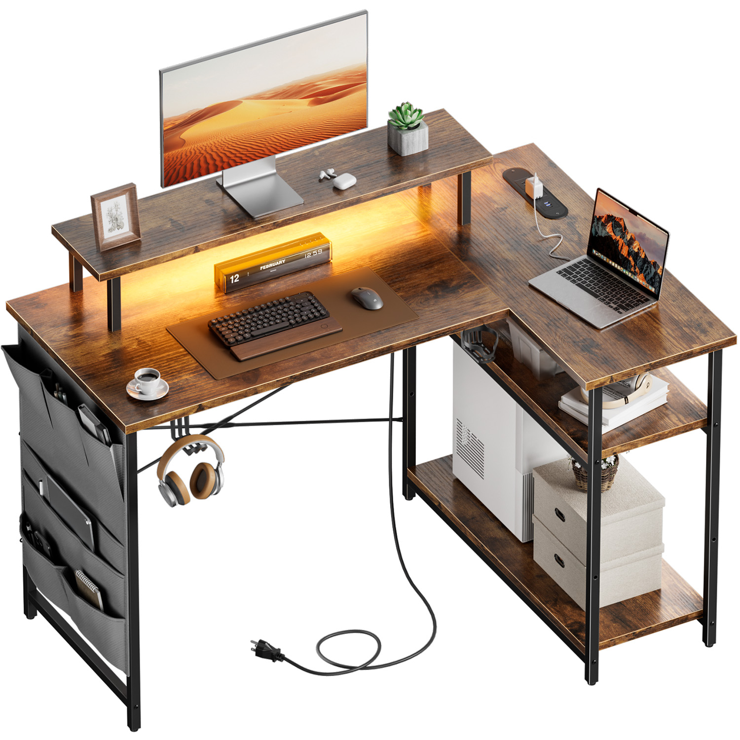 L-Shaped Computer Desk, Featur - огляд і ціна Office X Furniture