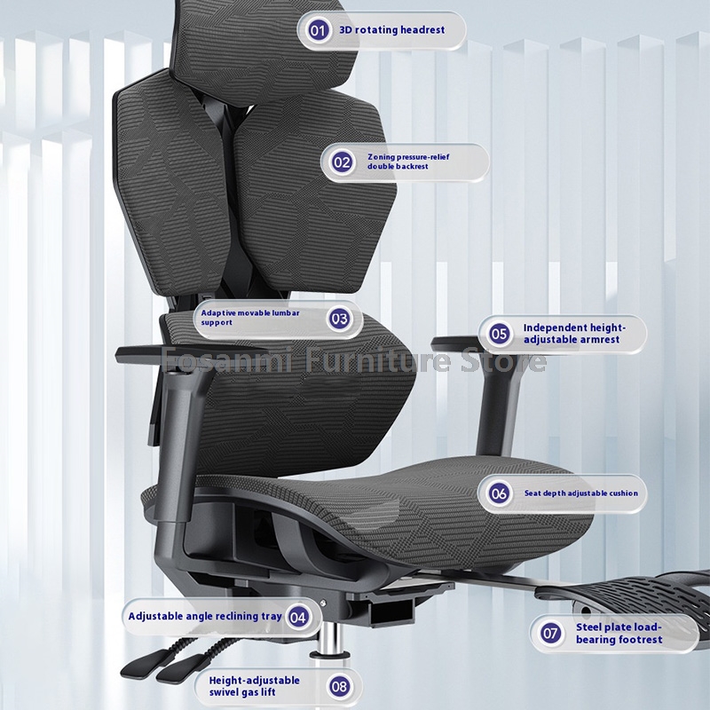 Ergonomic Zoned Support Backre - огляд і ціна Office Furniture Zone