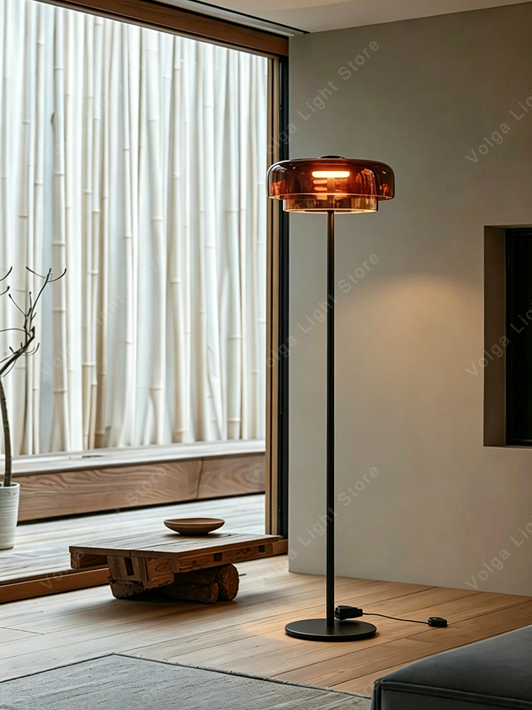 Nordic Luxury Glass Orange Gre - огляд і ціна Floor Lamp Arched