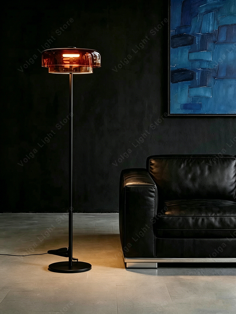 Nordic Luxury Glass Orange Gre - огляд і ціна Floor Lamp Arched