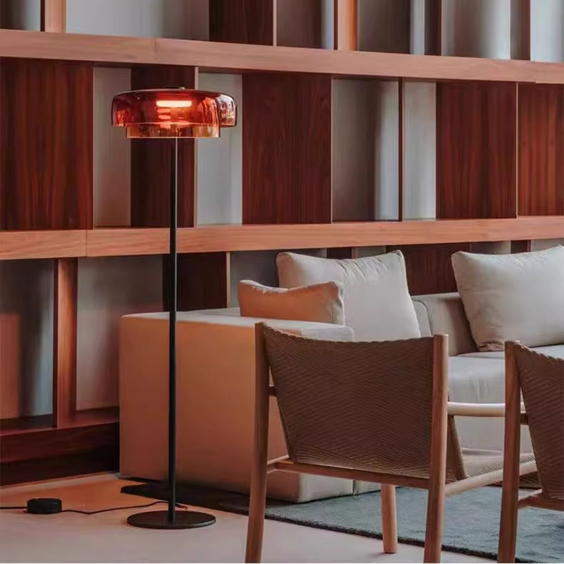 Nordic Luxury Glass Orange Gre - огляд і ціна Floor Lamp Arched