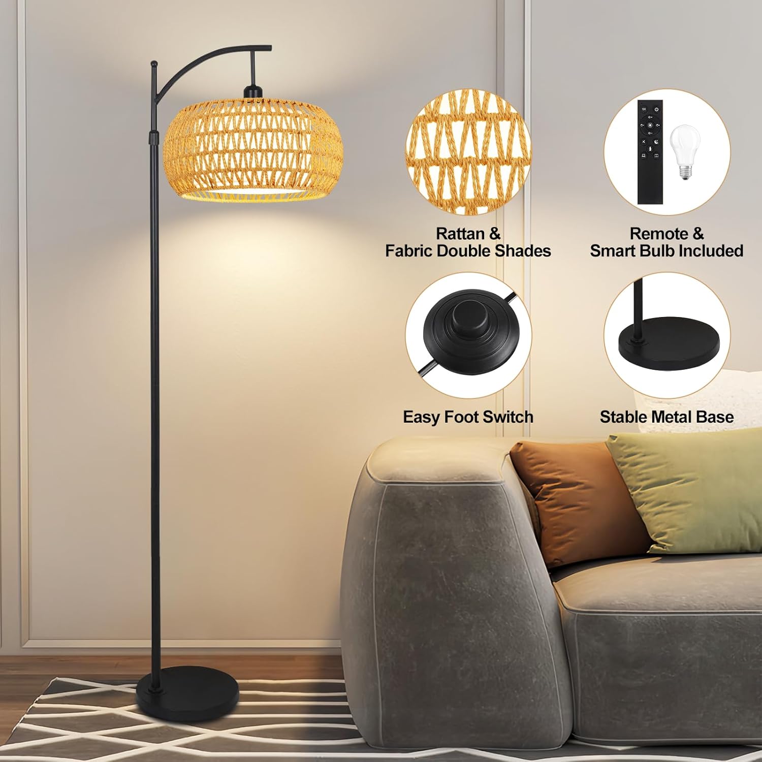 Arc Floor Lamps for Living Roo - огляд і ціна Floor Lamp Arched