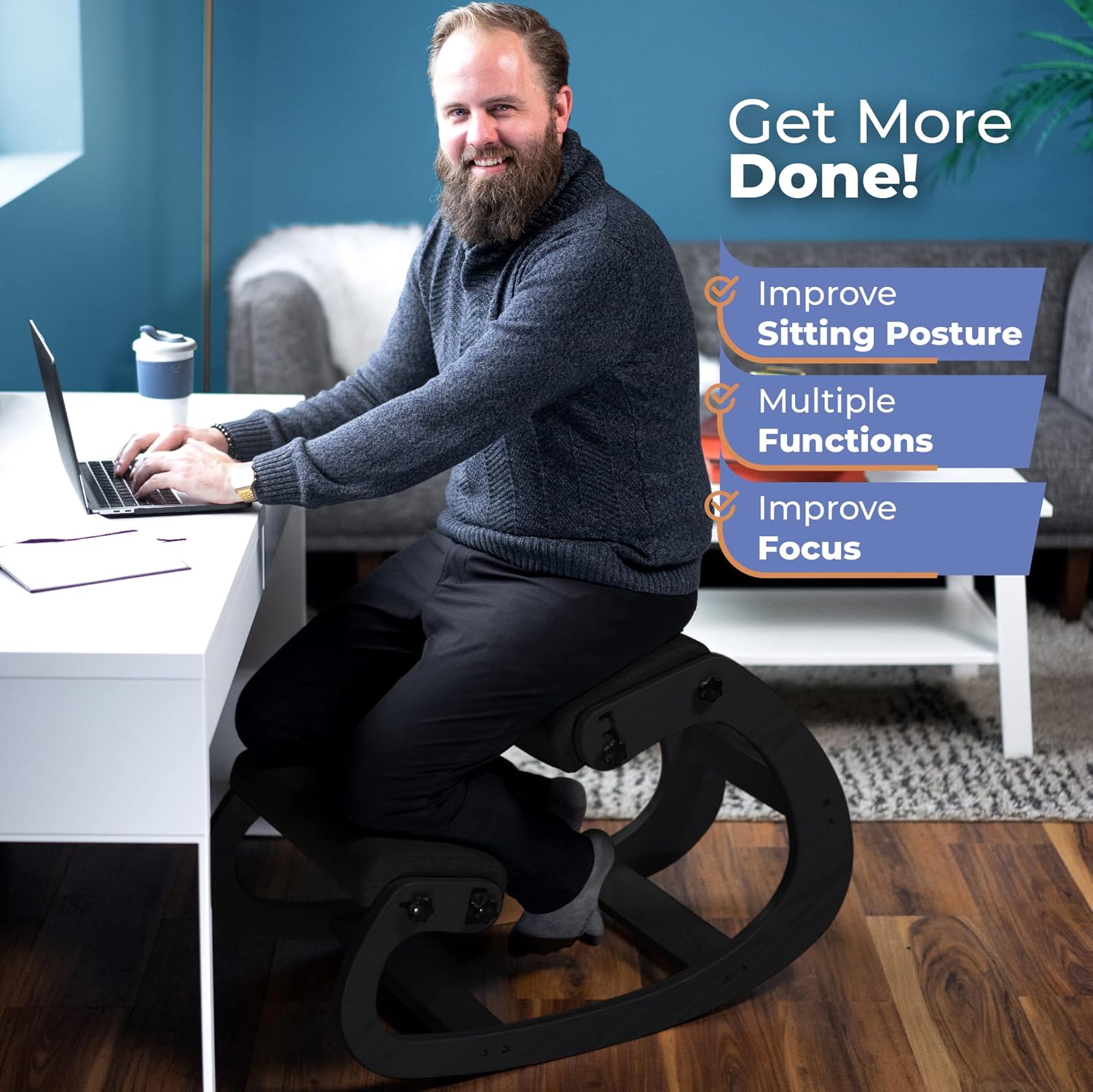 Ergonomic Wooden Kneeling Chai - огляд і ціна Office Furniture Commercial