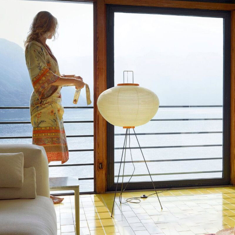 Japanese Noguchi Akari Rice Pa - огляд і ціна Floor Lamp Arched