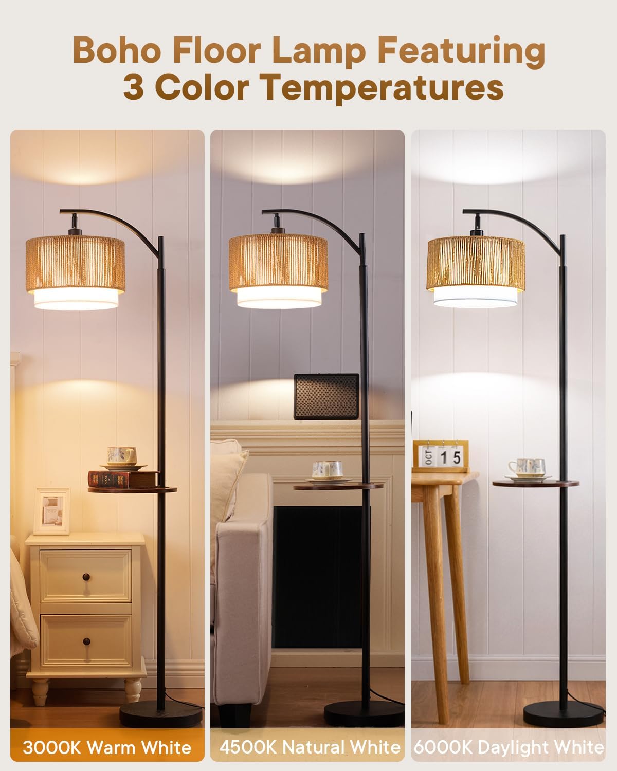 Boho‑Style Farmhouse Arc Floor - огляд і ціна Floor Lamp Arched
