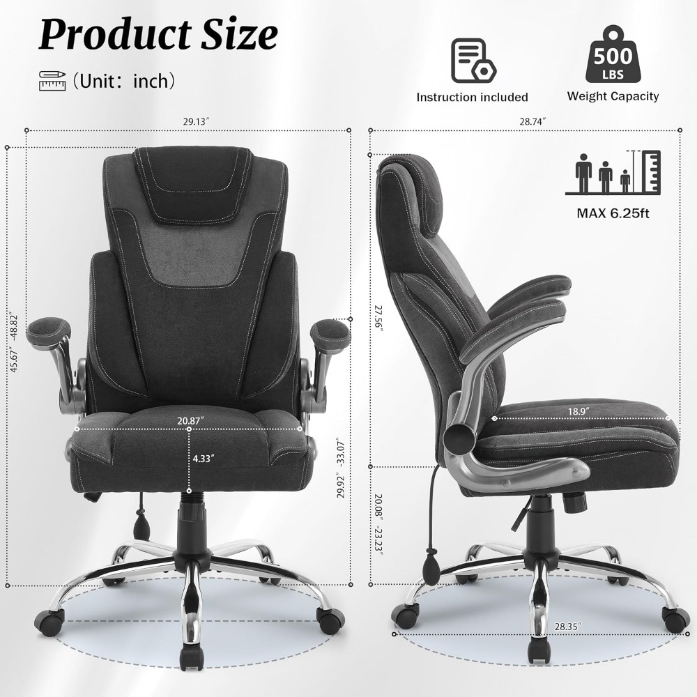 500lb Big & Tall Office Chair: - огляд і ціна Office X Furniture