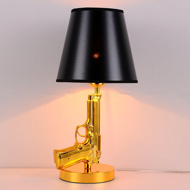 Gold Plated Pistol Table Desk  - огляд і ціна Floor Lamp Arched