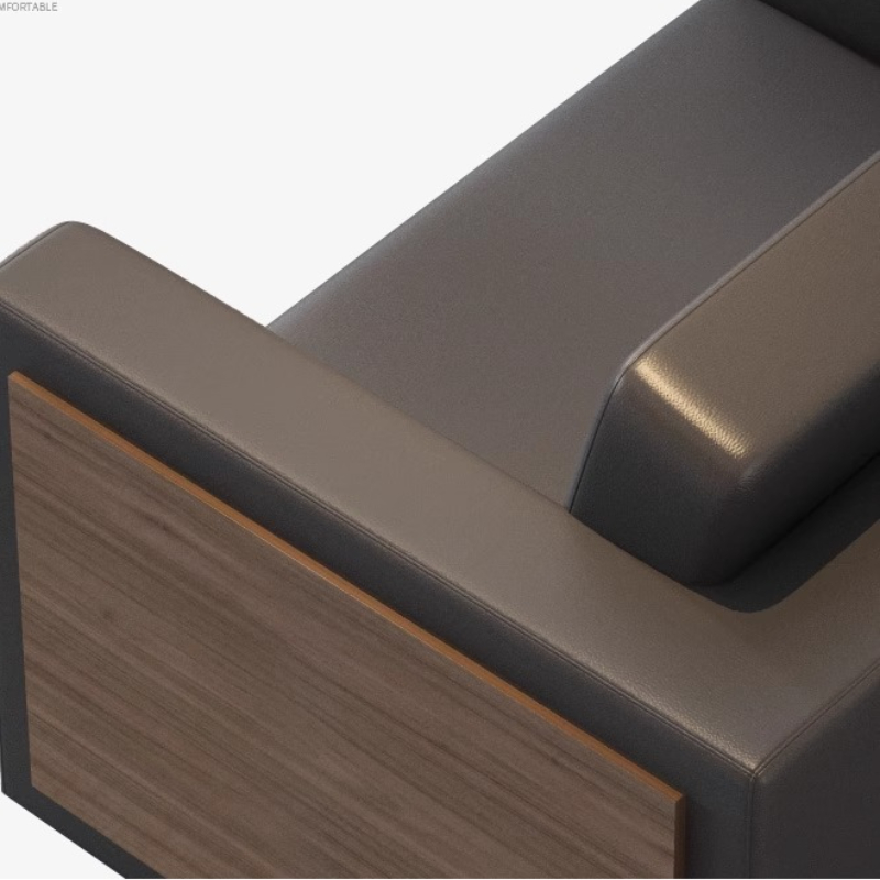 Wooden Cowhide Office Sofas Co - огляд і ціна Office Furniture Luxury