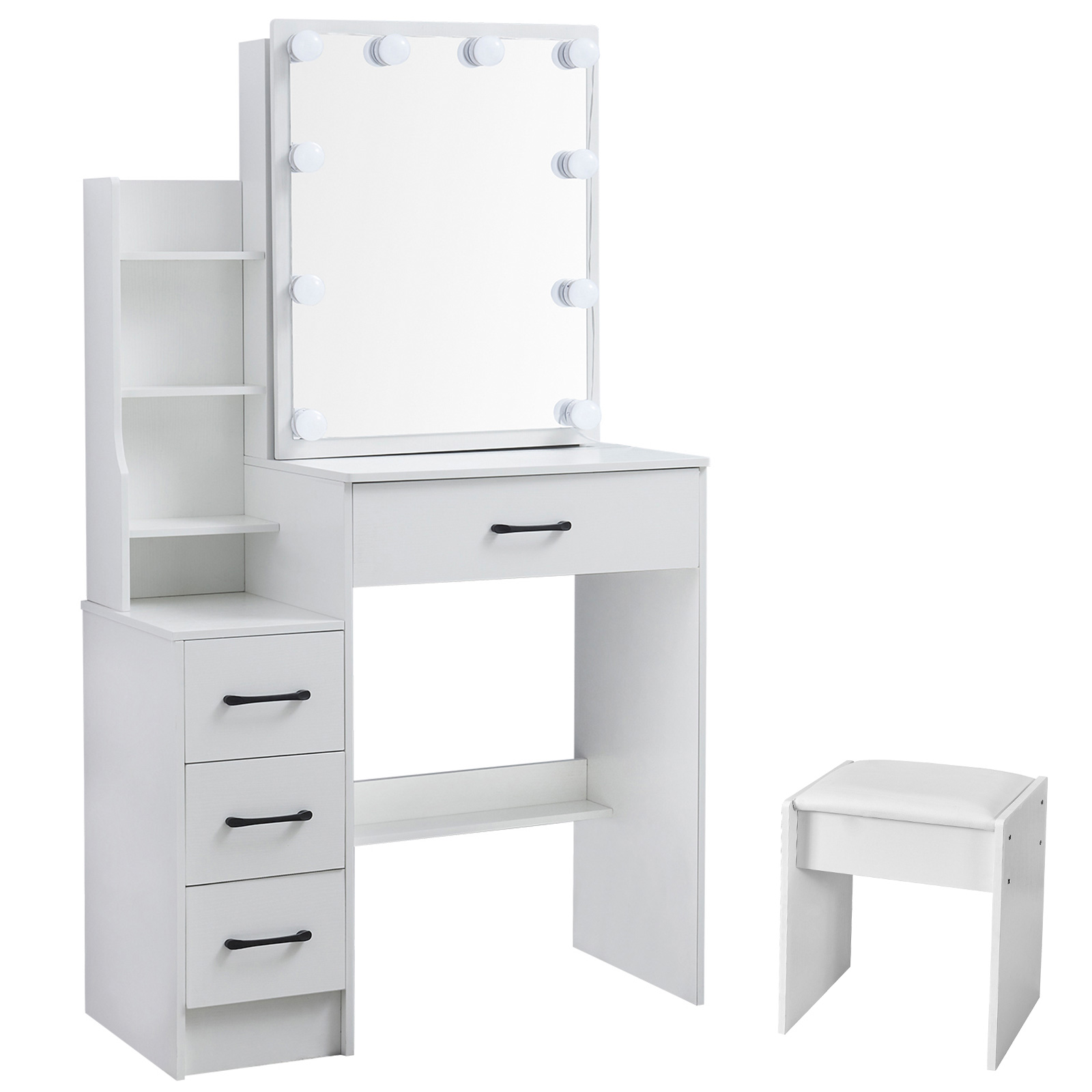 LED Makeup Vanity Desk Set wit - огляд і ціна Office Furniture Reborn