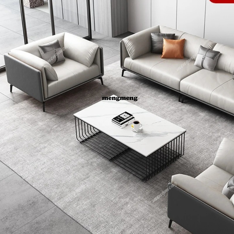 Cowhide Business Office Sofas  - огляд і ціна Office Furniture Luxury