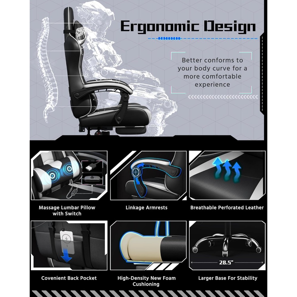 Customizable Ergonomic Gaming  - огляд і ціна Office X Furniture
