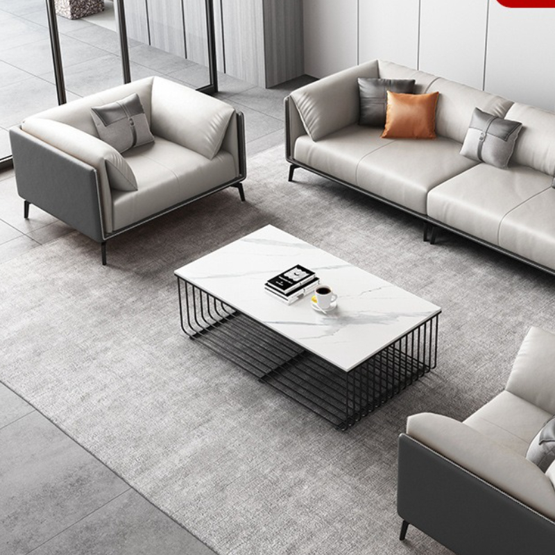 Cowhide Business Office Sofas  - огляд і ціна Office Furniture Luxury